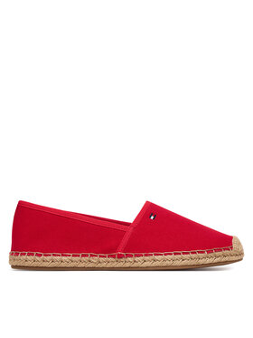 Tommy Hilfiger Tommy Hilfiger Еспадрили Flag Canvas Espadrille FW0FW08541 Червен