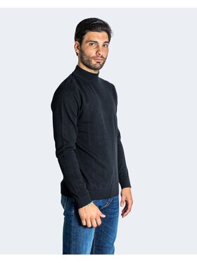 Jack&Jones Jack&Jones Maglione JJEBASIC KNIT MOCK NECK NOOS Nero Basic Fit