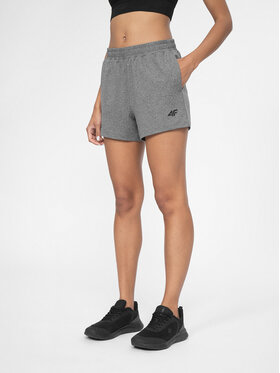 4F 4F Спортни шорти 4FSS23TFSHF200 Сив Regular Fit