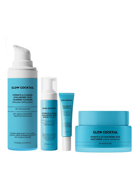 Glow Cocktail Glow Cocktail Zestaw Hyaluronic Hydrate & Lift 4w1 Zestaw do pielęgnacji skóry