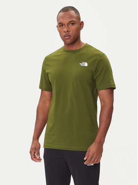 The North Face The North Face T-Shirt Redbox NF0A87NP Zielony Regular Fit