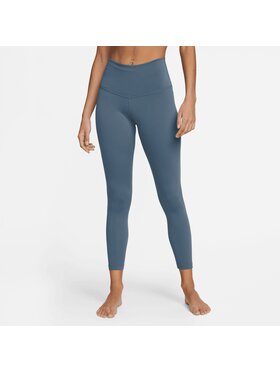 Nike Nike Legginsy Yoga Niebieski Regular Fit