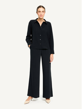 KMX KMX Bluzka 504310007 Czarny Straight Fit