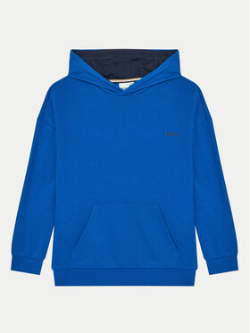 BOSS Boss Pulóver J50714 D Kék Loose Fit
