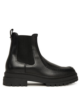 Tommy Hilfiger Tommy Hilfiger Klassische Stiefeletten Th Chunky Dress Casual Chel FM0FM05763 Schwarz