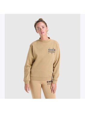 Diadora Diadora Bluza L. SWEATSHIRT CREW MANIFESTO Beżowy Regular Fit