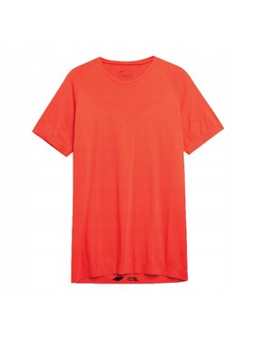 4F 4F T-Shirt S23_TFTSM141 Czerwony Comfortable Fit