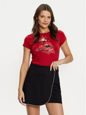 Guess Guess T-krekls W5RI23 K49A1 Sarkans Slim Fit