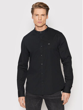 Calvin Klein Calvin Klein Košile Poplin K10K108525 Černá Regular Fit