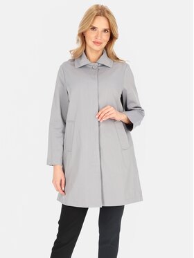 Perso Perso Płaszcz przejściowy BLE252535F Szary Regular Fit