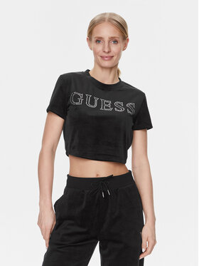 Guess Guess T-Shirt V3BI01 KBXI2 Czarny Boxy Fit