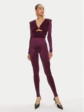 Elisabetta Franchi Elisabetta Franchi Ολόσωμη φόρμα TU-019-46E2 Μπορντό Slim Fit