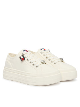 Tommy Jeans Tommy Jeans Sneakers Tjw Flatform Sneaker Charms EN0EN02959 Bianco
