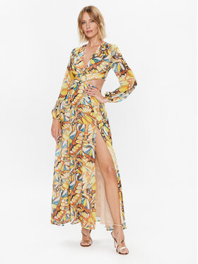 Marciano Guess Marciano Guess Rochie de seară Golden Wing 3GGK65 7068Z Galben Slim Fit