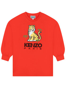 Kenzo Kids Pletena Obleka K12290 S Rdeča Regular Fit