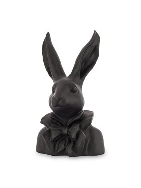 MIAhome MIAhome Figurka Figurka - popiersie królika 35x20x13 cm TORACE czarny Czarny