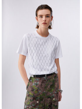 Liu Jo Liu Jo T-Shirt CA6193J3868P9771 Biały Regular Fit