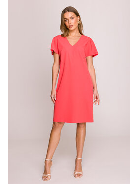 Stylove Stylove Letní šaty S392 Oranžová Premium Fit