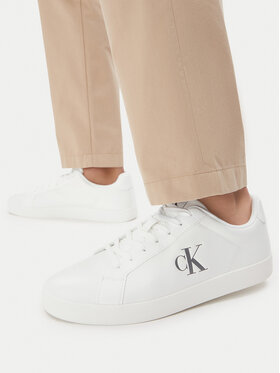Calvin Klein Calvin Klein Sneakersy 3 Cupsole Derby Pu Tmb HM0HM02331 Biały