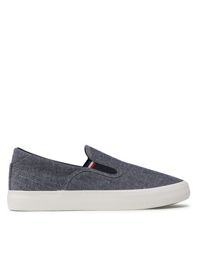 Tommy Hilfiger Tommy Hilfiger Tenisówki Th Hi Vulc Core Low Slip On FM0FM04734 Granatowy