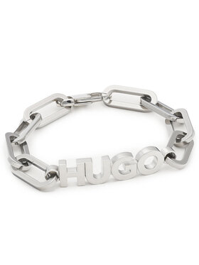 Hugo Hugo Náramok E-Logobold Bracelet 50472531 Strieborná