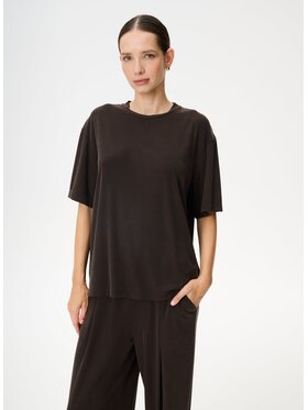 LEBRAND LEBRAND T-Shirt Colin Brązowy Regular Fit