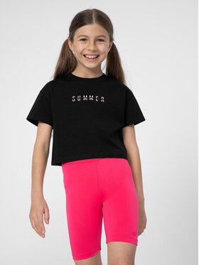 4F 4F T-Shirt 4FJSS23TTSHF393 Czarny Regular Fit