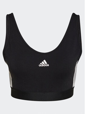 Adidas Bluza Essentials 3-Stripes Crop Top With Removable Pads GS1343 Črna