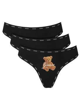 Guess Guess Σετ στρινγκ O6BG02 K5995 Μαύρο