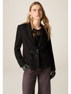 Oltre Oltre Giacca da abito Q016R004639N033 Nero Slim Fit
