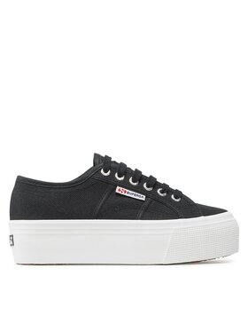 Superga Superga Πάνινα παπούτσια 2790 Platform S9111LW Μαύρο