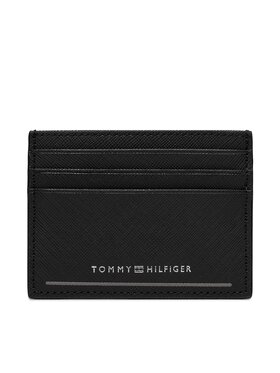 Tommy Hilfiger Tommy Hilfiger Kreditkartenetui Th Saffiano Cc Holder AM0AM11863 Schwarz
