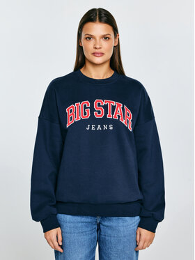 BIG STAR BIG STAR Bluza RUBENA Granatowy Basic Fit