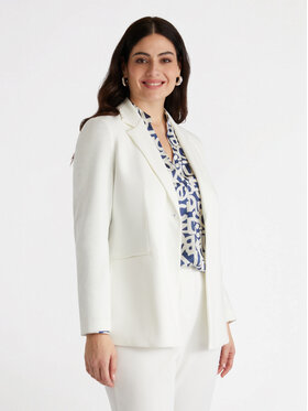 Fiorella Rubino Fiorella Rubino Giacca outdoor Q531T000214N011 Bianco Slim Fit