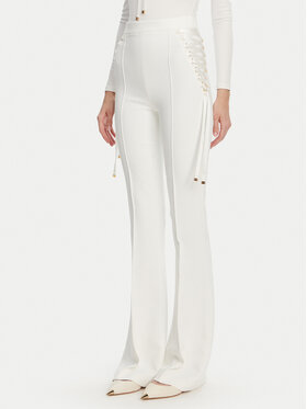 Elisabetta Franchi Elisabetta Franchi Hlače PA-083-51E2 Bijela Regular Fit