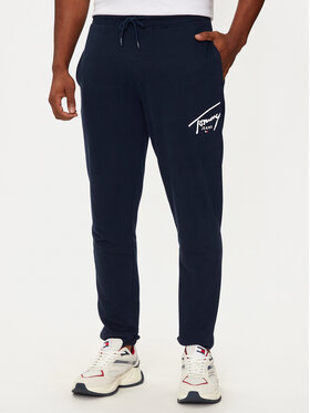 Tommy Jeans Tommy Jeans Spodnie dresowe Entry DM0DM19479 Granatowy Slim Fit