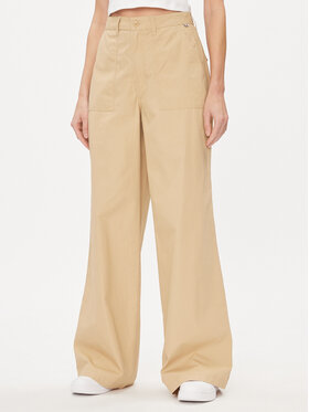 Tommy Jeans Tommy Jeans Штани з тканини Claire DW0DW17314 Бежевий Wide Leg