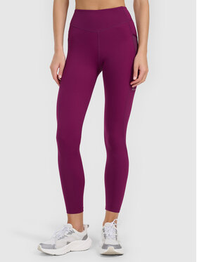 4F 4F Legginsy 4FWAW26TFTIF476-50S Fioletowy Active Fit