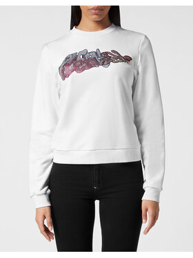 PHILIPP PLEIN PHILIPP PLEIN Bluza 15465 Biały Regular Fit
