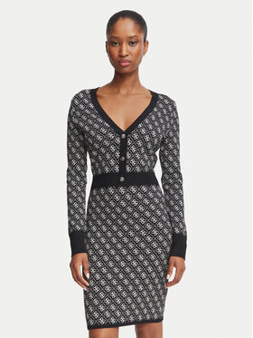 Guess Guess Úpletové šaty W6BK23 Z1422 Čierna Slim Fit