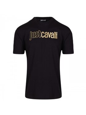 Just Cavalli Just Cavalli T-Shirt 78OAHT16 78PM601 899 Schwarz Regular Fit