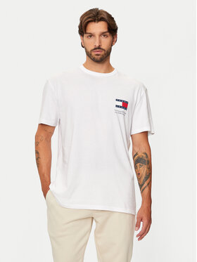 Tommy Jeans Tommy Jeans T-shirt Fun Novelty DM0DM19686 Bijela Regular Fit