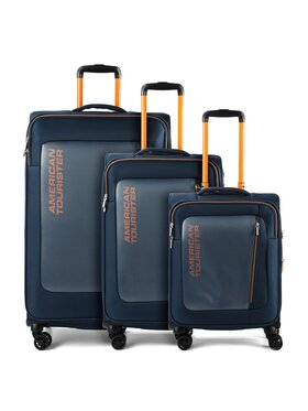 American Tourister American Tourister Komplet walizek 330320 Błękitny