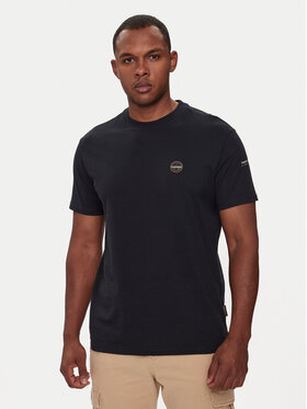 Napapijri Napapijri Tricou S-Badge NP0A4I3N Negru Regular Fit