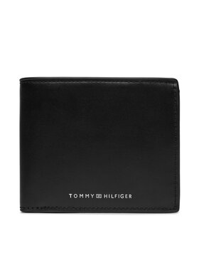Tommy Hilfiger Tommy Hilfiger Μεγάλο Πορτοφόλι Ανδρικό Th Spw Leather Cc And Coin AM0AM11871 Μαύρο