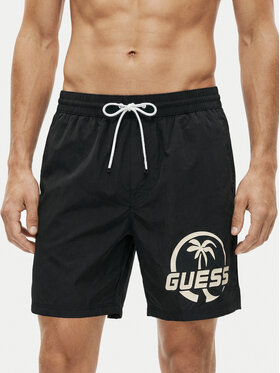 Guess Guess Pantaloni scurți pentru înot F6GT01 WN162 Negru Regular Fit
