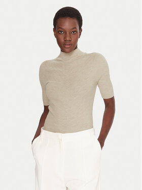 BOSS BOSS Golf Faleri 50542885 Beżowy Regular Fit