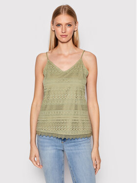 Vero Moda Vero Moda Top Honey 10190150 Zielony Regular Fit