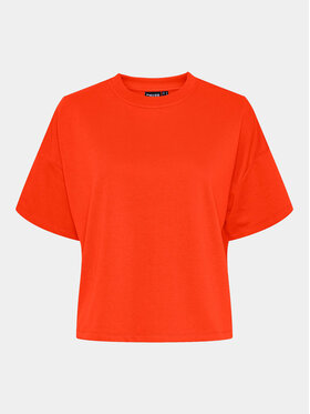 Pieces Pieces T-Shirt Chilli Summer 17118870 Pomarańczowy Loose Fit