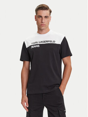 Karl Lagerfeld Jeans Karl Lagerfeld Jeans T-shirt A3M17004 Crna Regular Fit